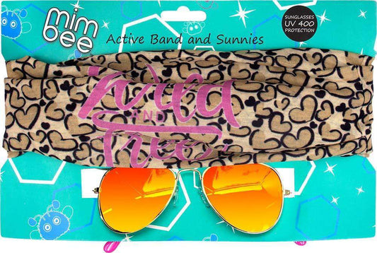 Mimbee - Leopard Active Band and Sunnies Combo