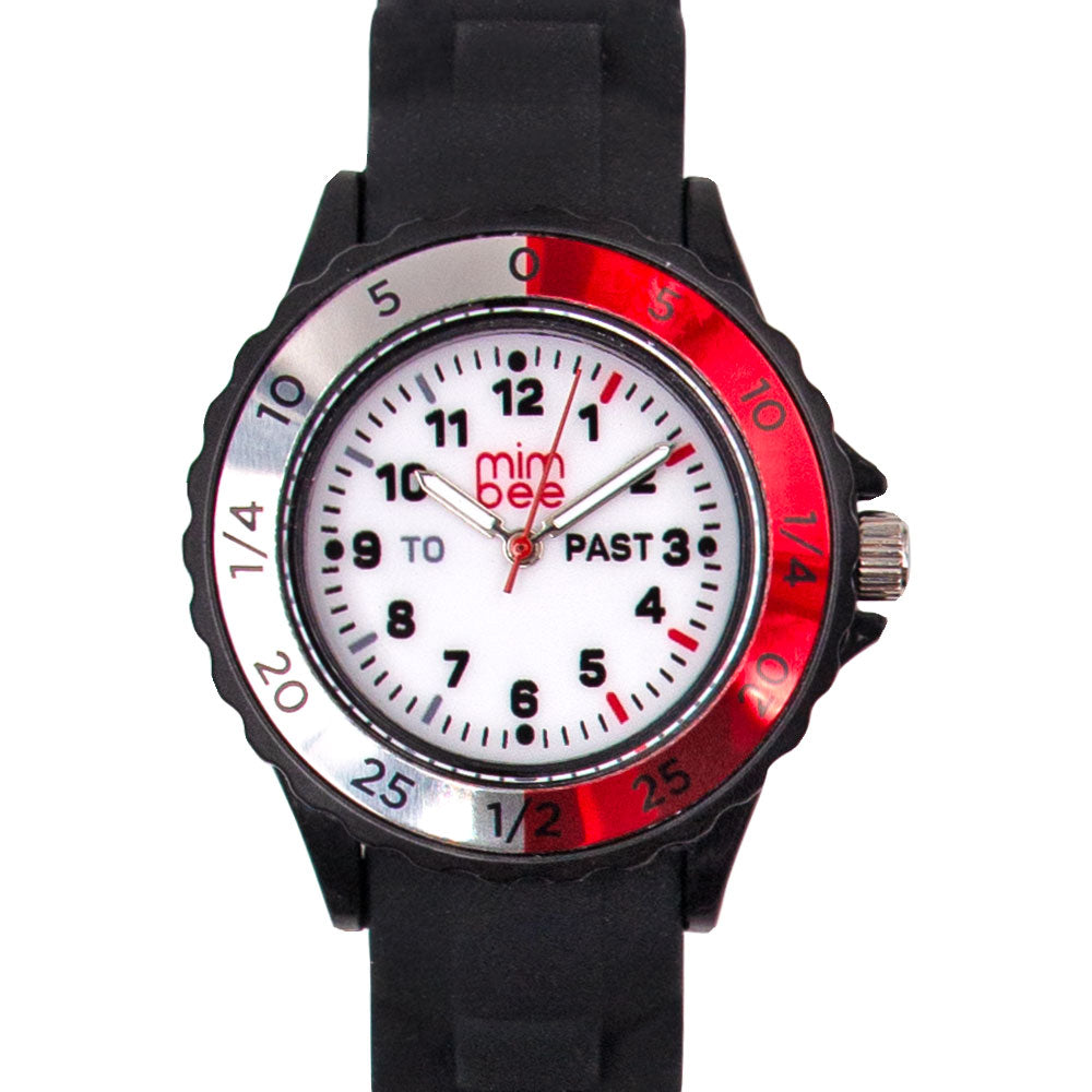 Mimbee - Black Time Teach Watch