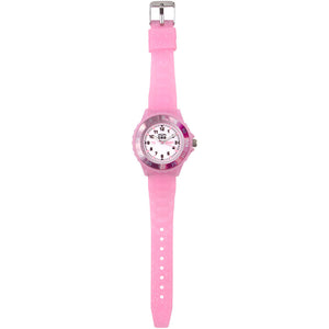 Mimbee - Pink Silicone Glitter Time Teach Watch