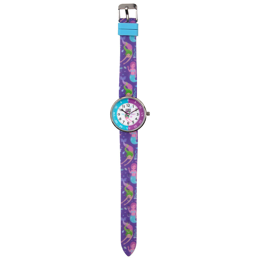 Mimbee - Lilac Silicone Mermaid Time Teach Watch - Premium Watches from Mimbee Kids - Just R 150! Shop now at Mimbee Kids