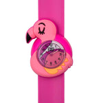 Load image into Gallery viewer, Mimbee - 3D Flamingo Snap Watch - Premium Snap Watches from Mimbee Kids - Just R 130! Shop now at Mimbee Kids
