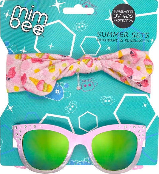 Mimbee - Flamingo Headband and Sunnies Set