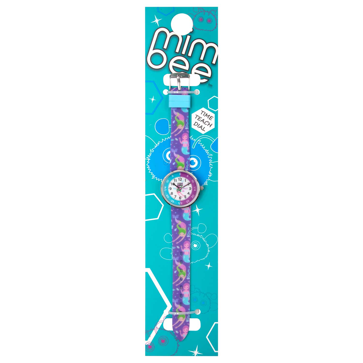 Mimbee - Lilac Silicone Mermaid Time Teach Watch - Premium Watches from Mimbee Kids - Just R 150! Shop now at Mimbee Kids