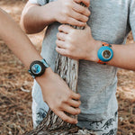 Load image into Gallery viewer, Mimbee - Blue Camo Snap Watch - Premium Snap Watches from Mimbee Kids - Just R 130! Shop now at Mimbee Kids
