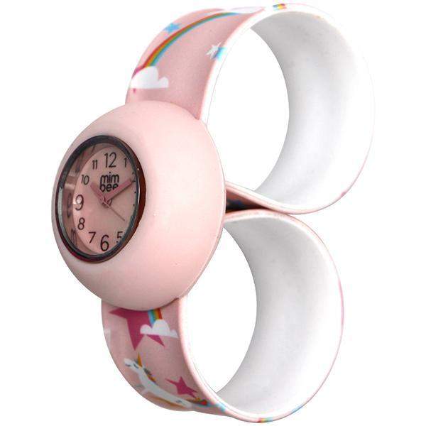 Mimbee - Soft Pink Unicorn Snap Watch