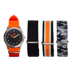 Load image into Gallery viewer, Mimbee - Orange Camo Interchangeable Watch Set
