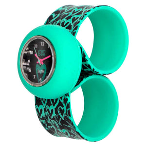 Mimbee - Waterproof Teal Heart Snap Watch - Premium Watches from Mimbee Kids - Just R 140! Shop now at Mimbee Kids