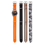 Load image into Gallery viewer, Mimbee - Orange Camo Interchangeable Watch Set
