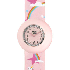 Mimbee - Soft Pink Unicorn Snap Watch